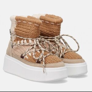 Ash Winter Knit Boots "Move" 37/7 NWOB